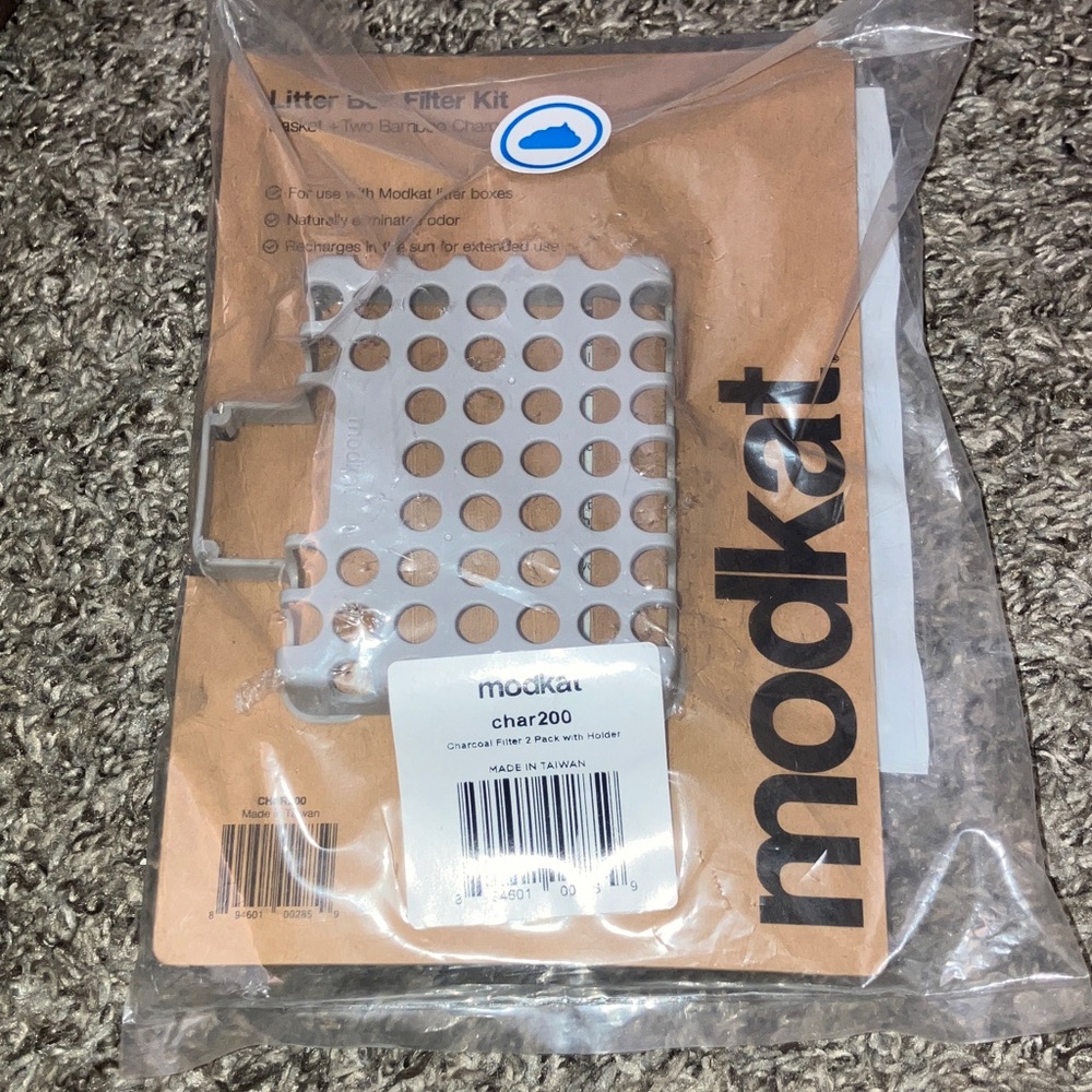 NWT CHAR200 Modkat Odor Filter Natural Bamboo Charcoal Refills